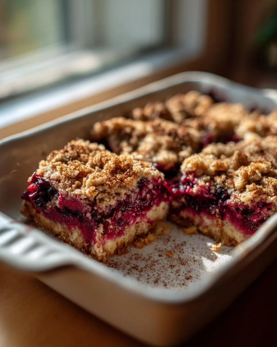 Huckleberry Crumble Bars - detail 2