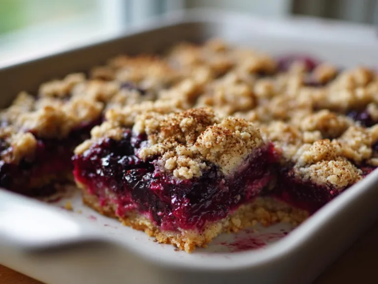 Huckleberry Crumble Bars
