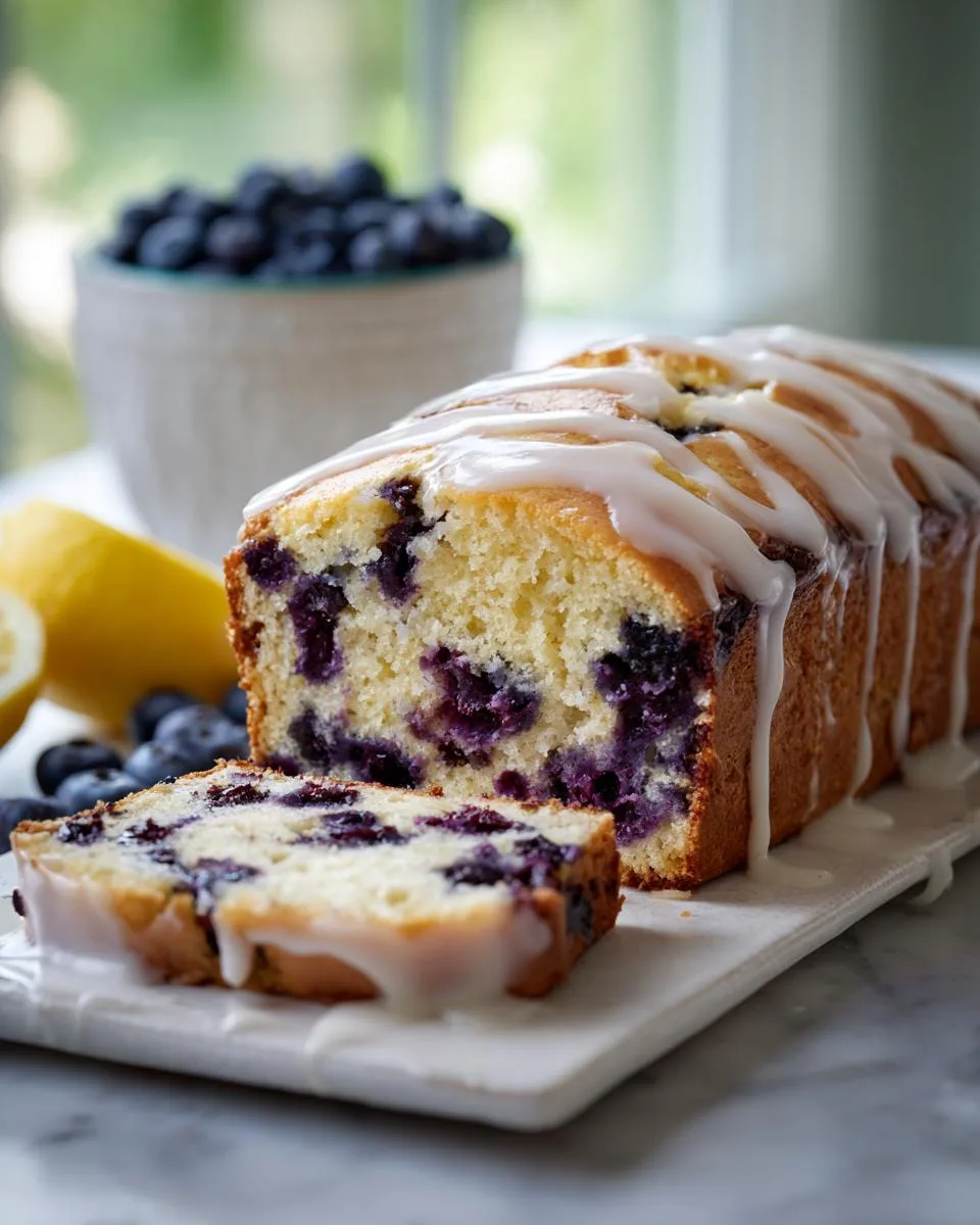 Lemon Blueberry Quick Bread - detail 1
