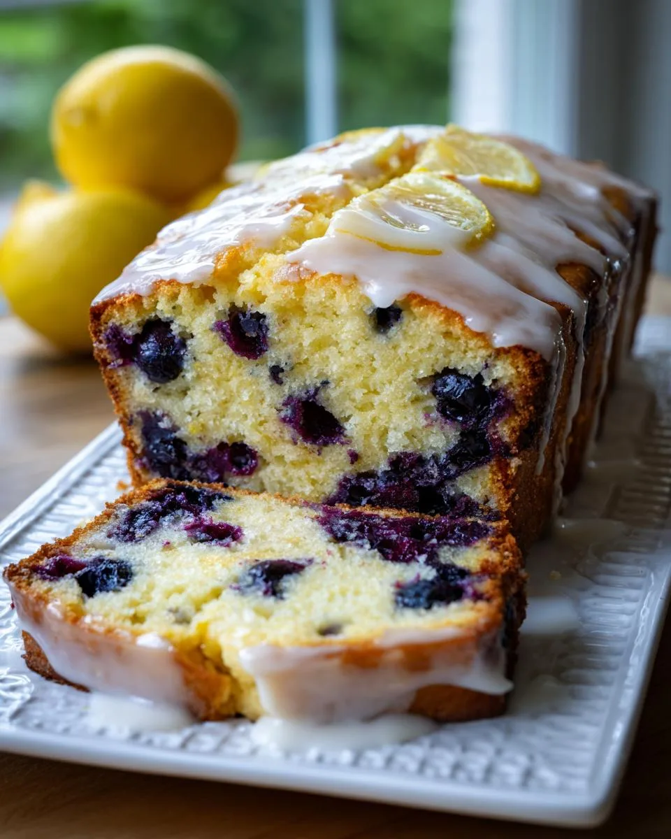 Lemon Blueberry Quick Bread - detail 2