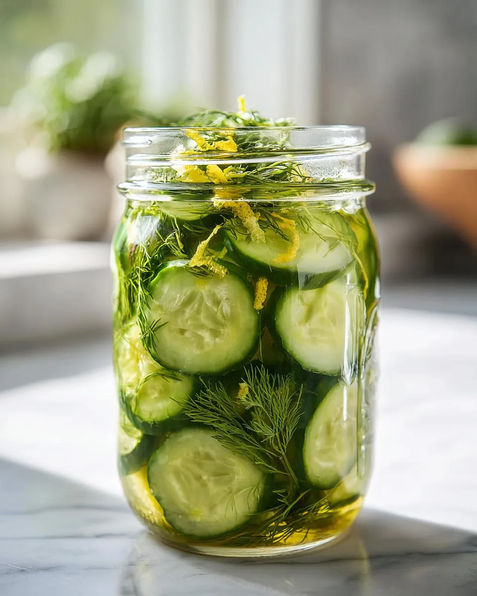 Lemon Dill Cucumber Pickles - detail 1