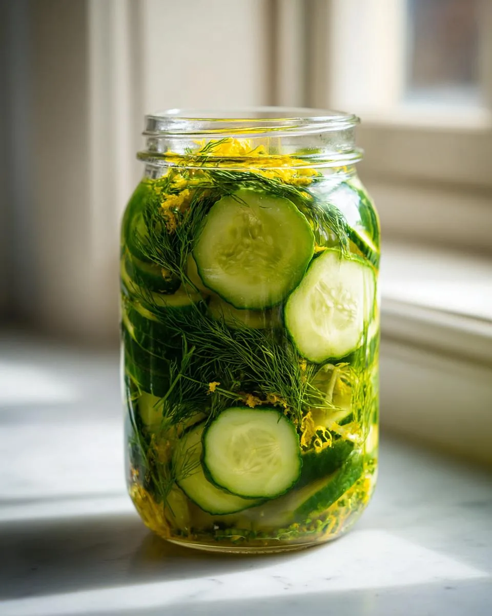 Lemon Dill Cucumber Pickles - detail 2