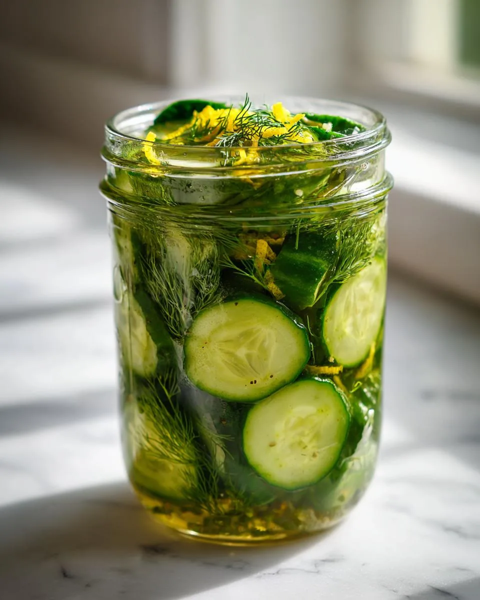 Lemon Dill Cucumber Pickles - detail 3