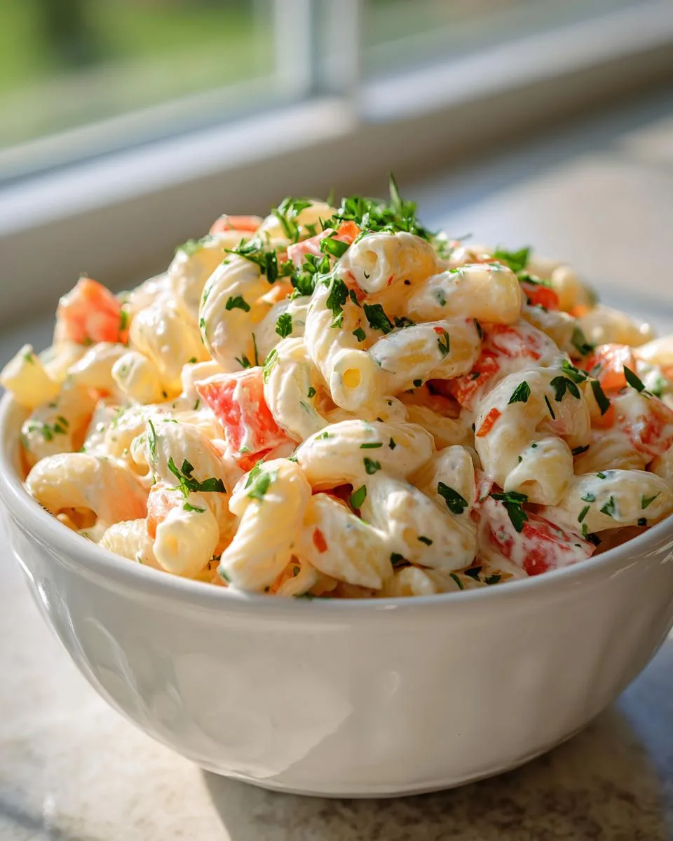 Macaroni Salad Greek Yogurt Dressing - detail 2