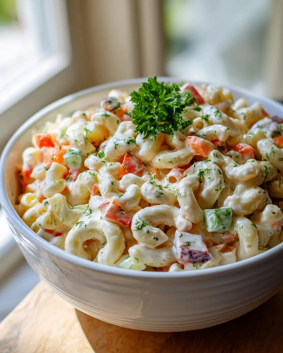 Macaroni Salad Greek Yogurt Dressing - detail 3