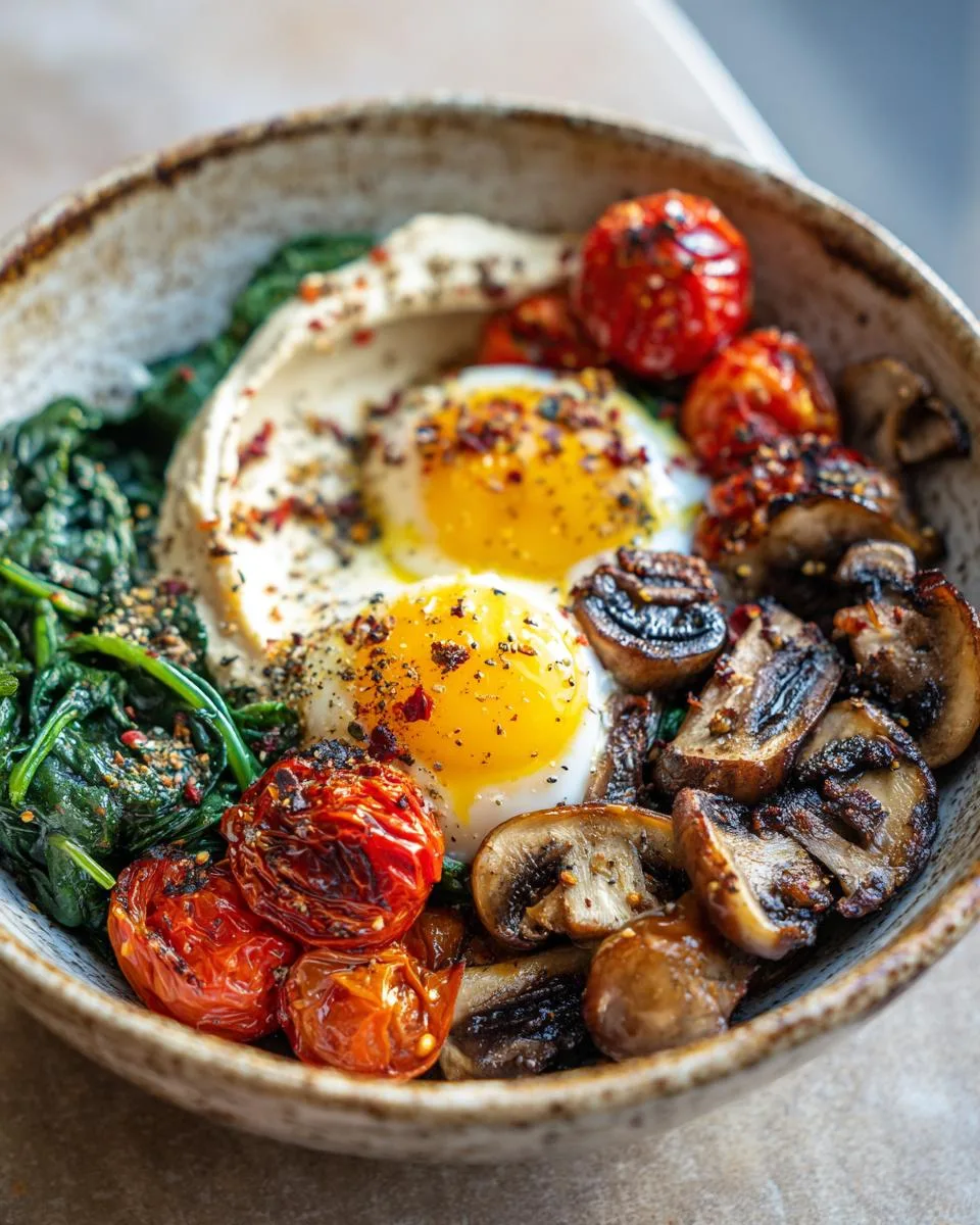 Mediterranean Egg Breakfast Bowls - detail 2