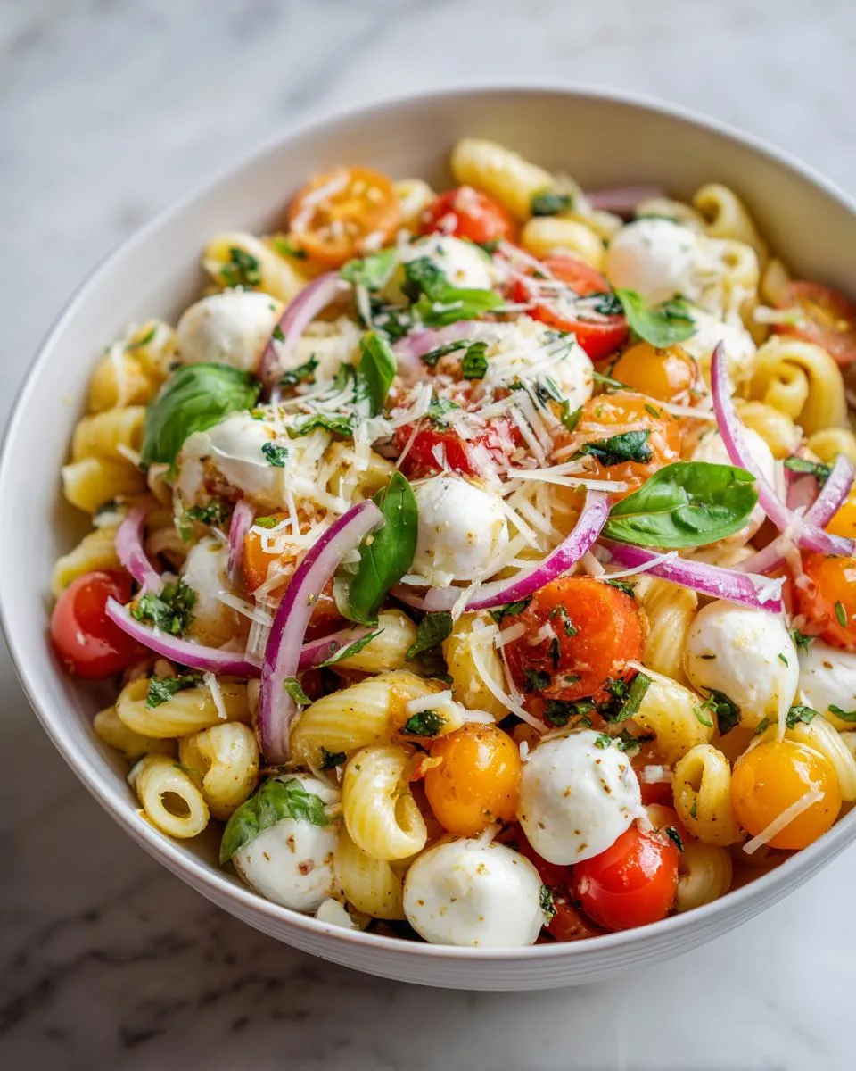 Mozzarella Tomato Pasta Salad Bowl - detail 2