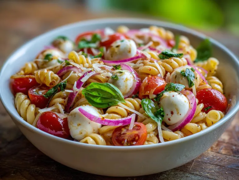 Mozzarella Tomato Pasta Salad Bowl