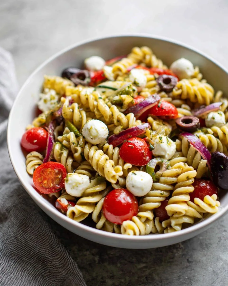 Olive Tomato Pasta Salad Recipe - detail 1