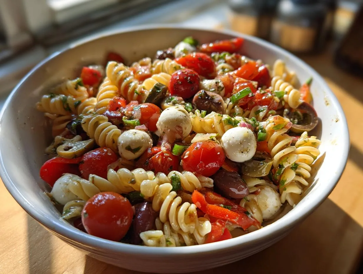 Olive Tomato Pasta Salad Recipe – Irresistible Flavor