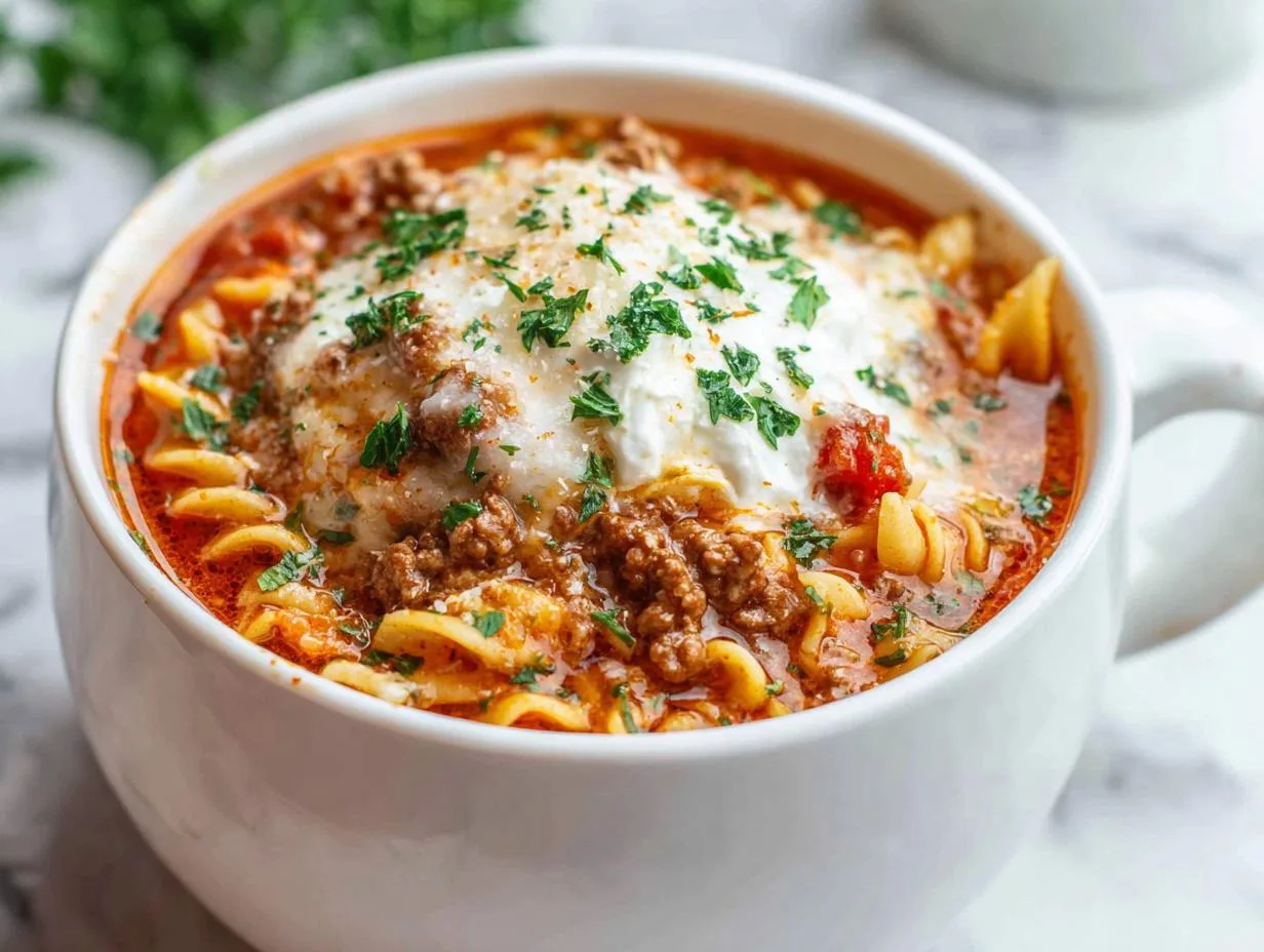 30-Minute One Pot Lasagna Soup – Pure Comfort Bliss!