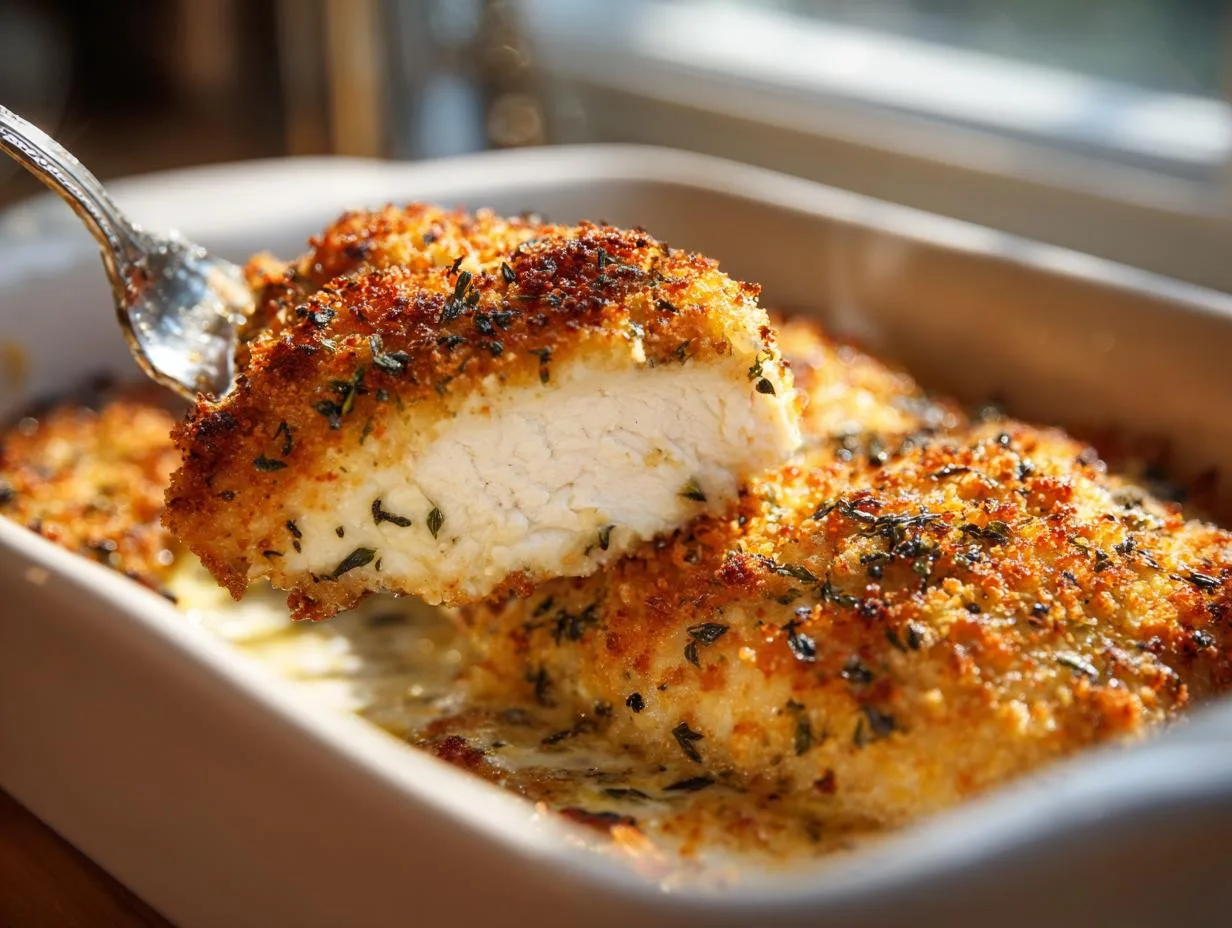 Crispy Parmesan Crusted Chicken in Just 30 Minutes