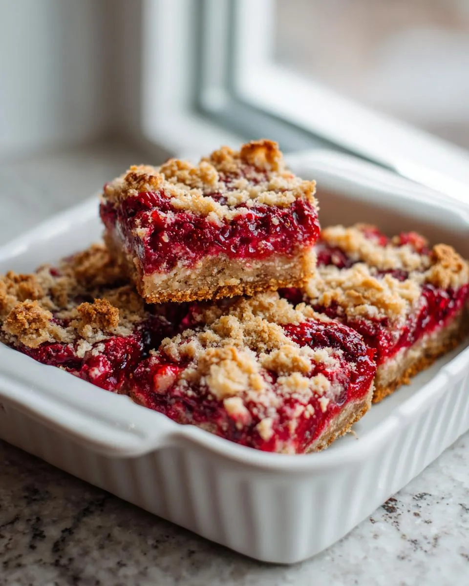 Raspberry Almond Breakfast Bars - detail 1