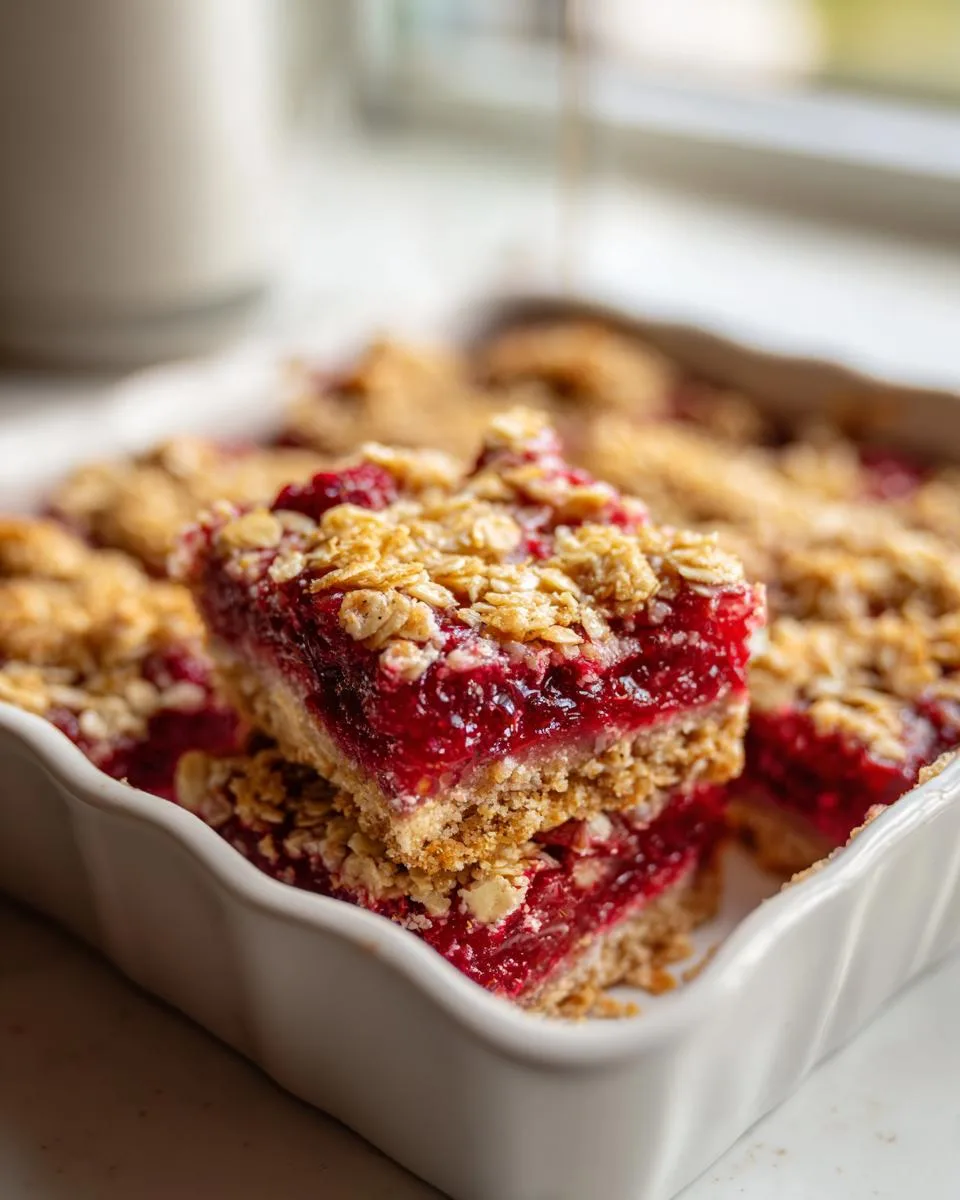 Raspberry Almond Breakfast Bars - detail 2