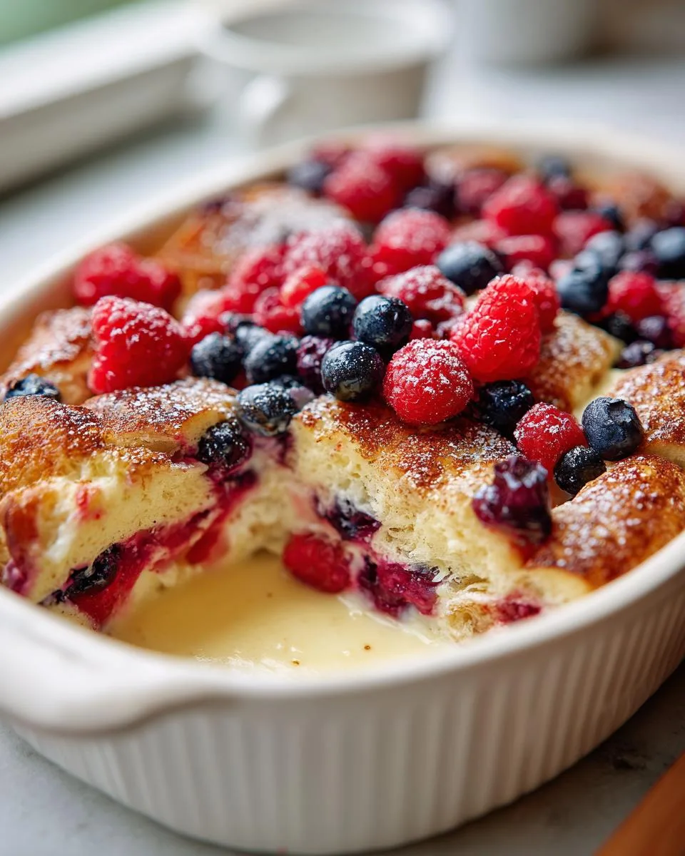 Red White Blue Breakfast Casserole - detail 1