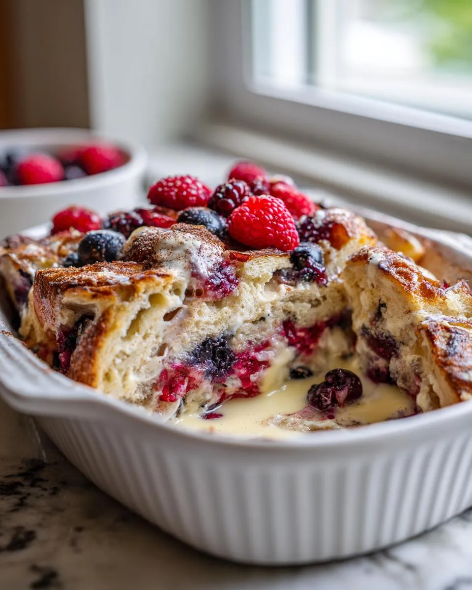 Red White Blue Breakfast Casserole - detail 2