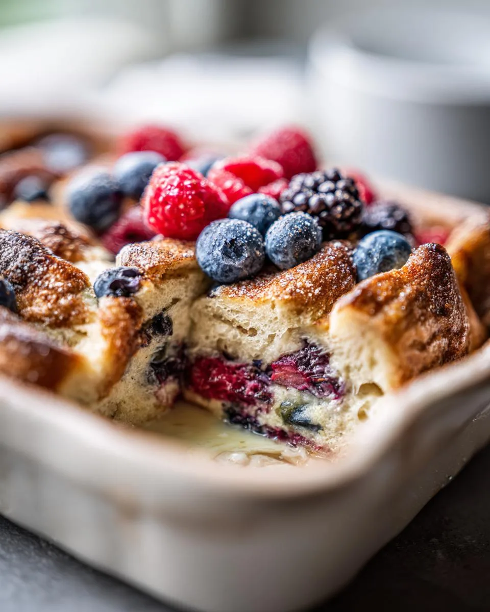 Red White Blue Breakfast Casserole - detail 3