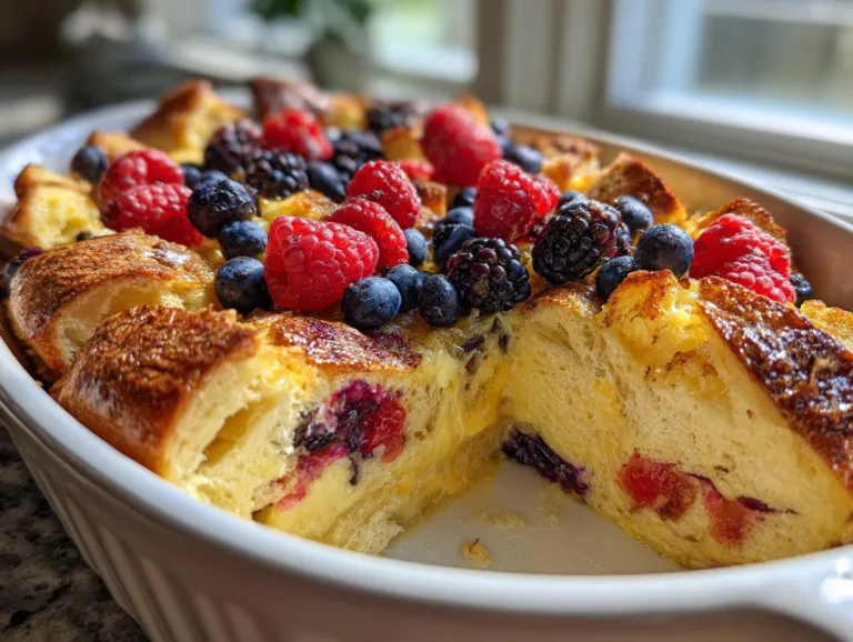 Red White Blue Breakfast Casserole