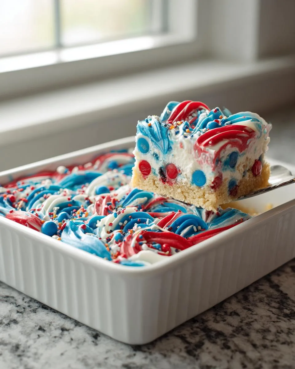 Red White Blue Cookie Bars - detail 1