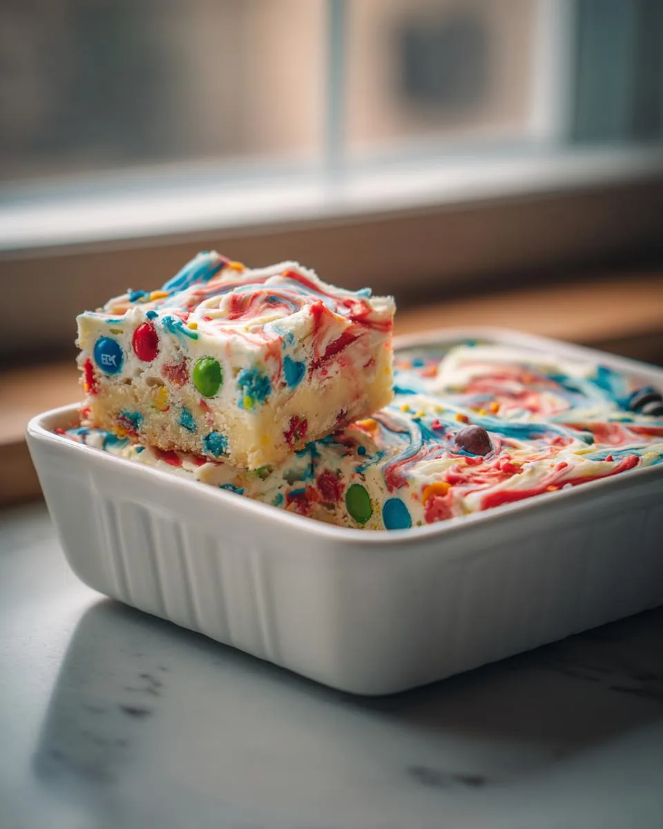 Red White Blue Cookie Bars - detail 2