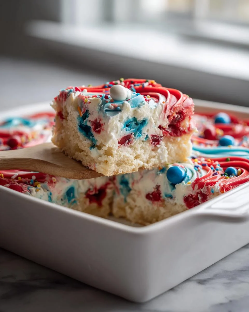 Red White Blue Cookie Bars - detail 3