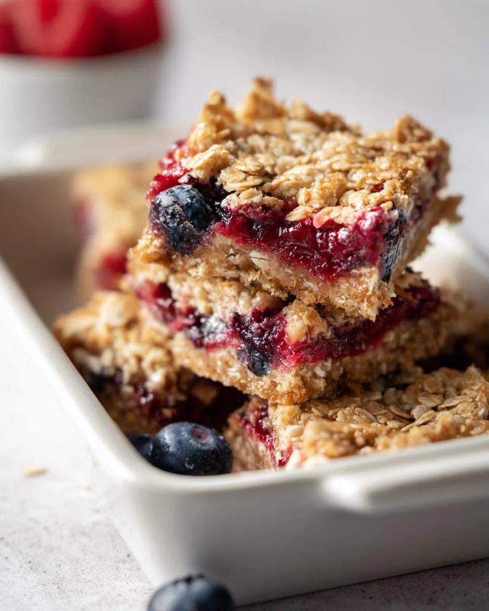 Red White Blue Oat Bars - detail 1