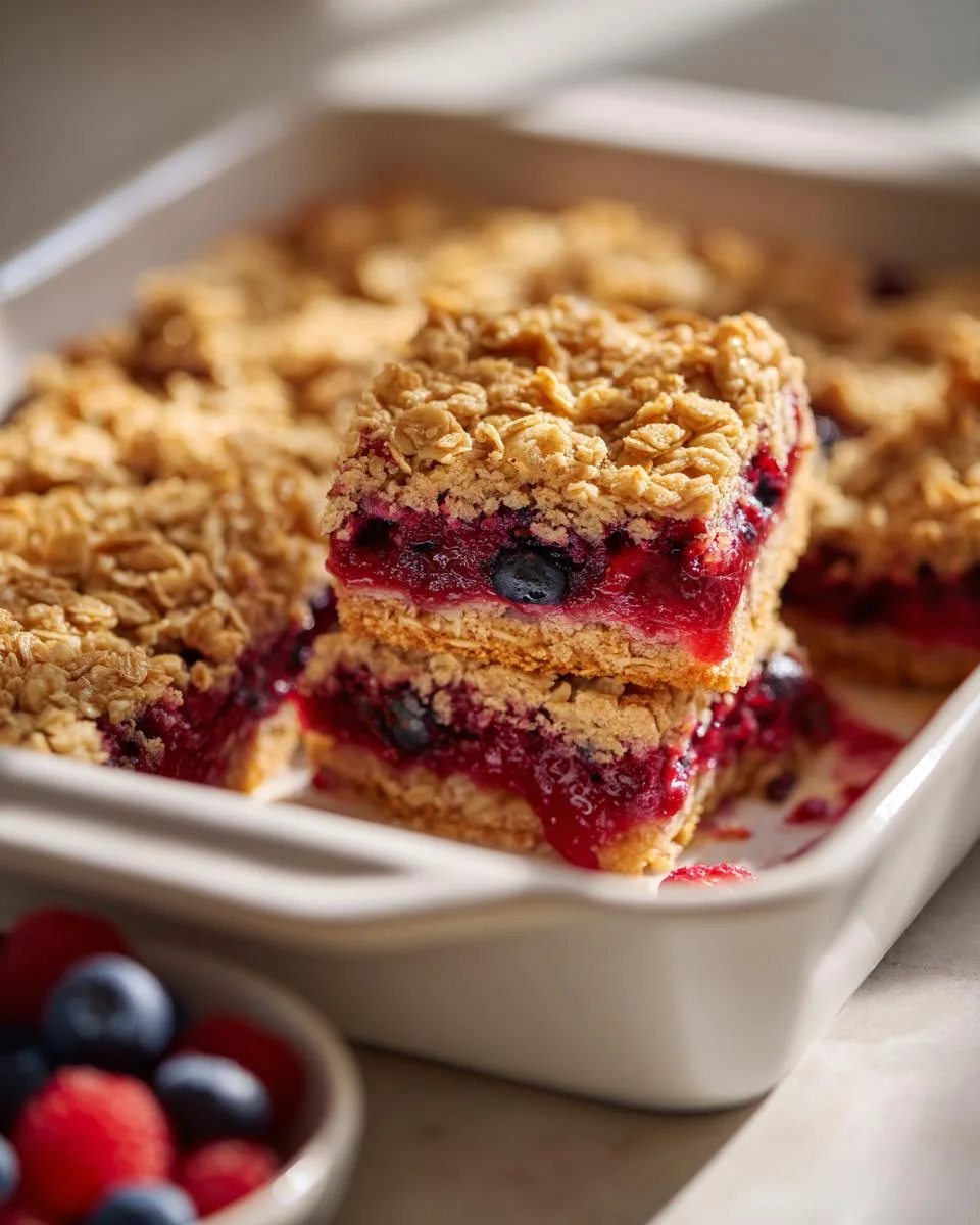 Red White Blue Oat Bars - detail 3