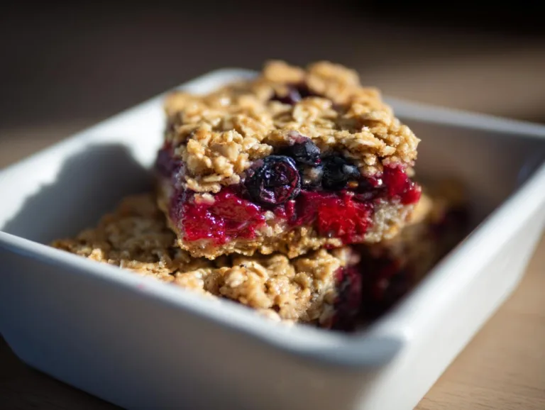 Red White Blue Oat Bars