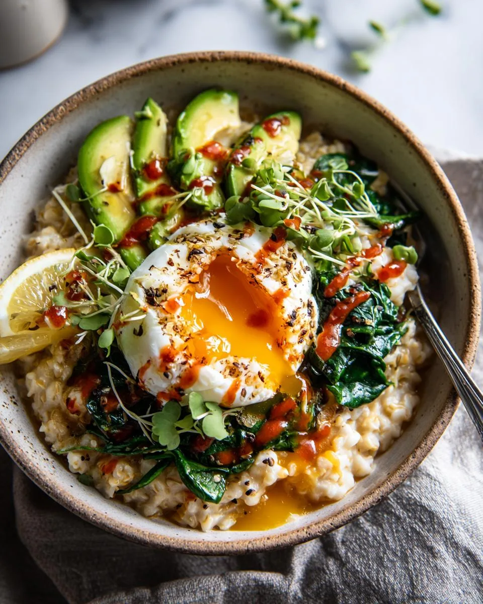 Savory Oatmeal Breakfast Bowls - detail 1