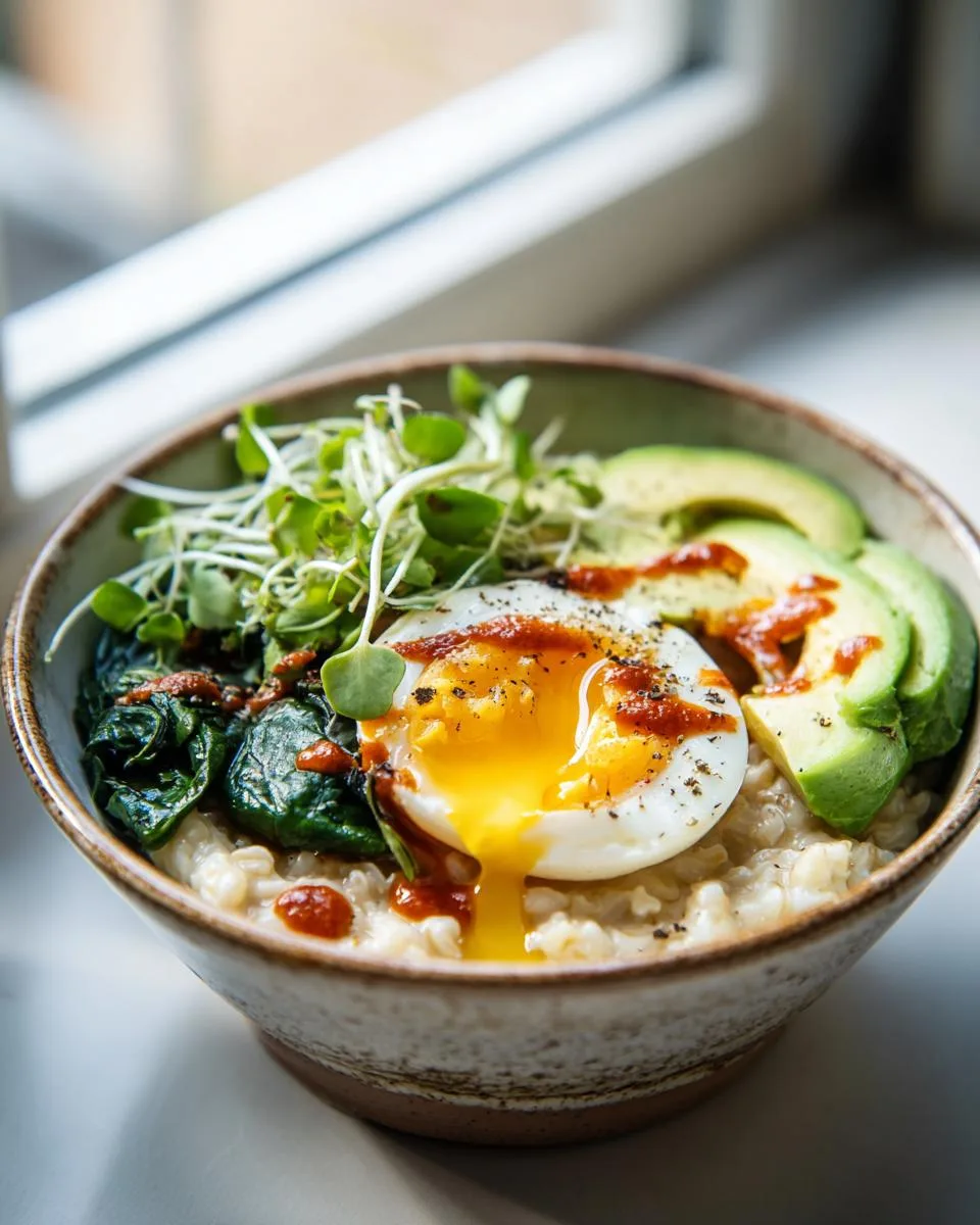 Savory Oatmeal Breakfast Bowls - detail 2