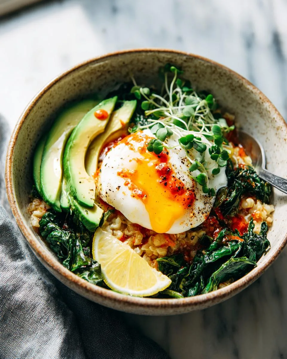 Savory Oatmeal Breakfast Bowls - detail 3