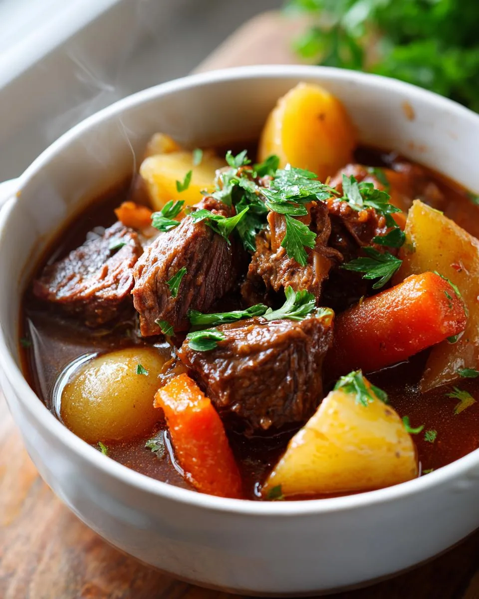 Slow Cooker Beef Potato Stew - detail 3