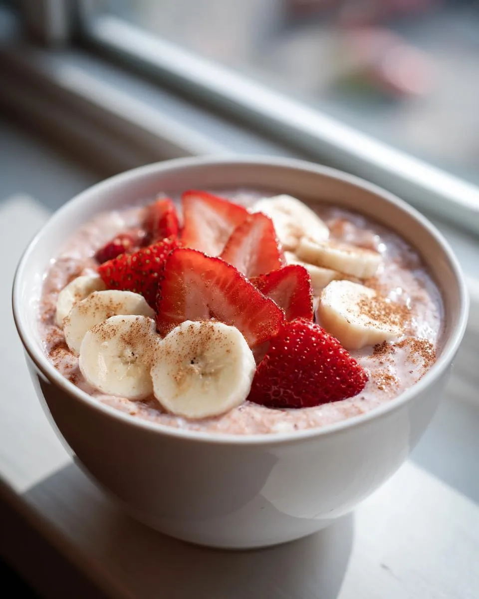 Strawberry Banana Breakfast Smoothie Bowls - detail 3