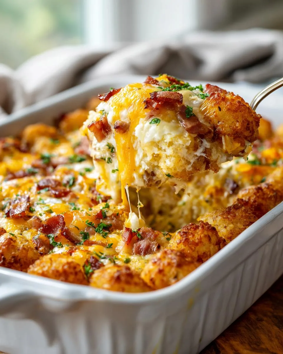 Tater Tot Breakfast Casserole - detail 2