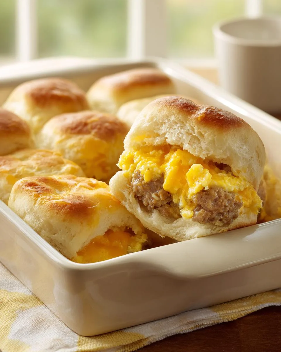 Turkey Sausage Breakfast Sliders - detail 1