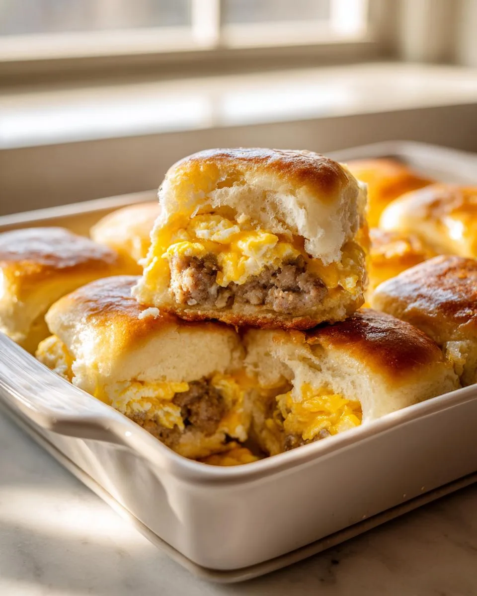 Turkey Sausage Breakfast Sliders - detail 2