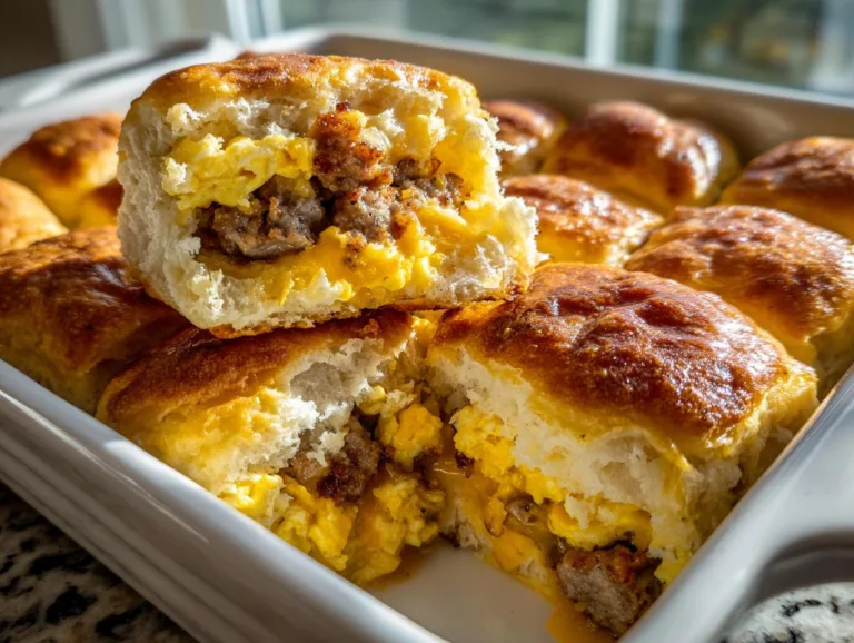 Turkey Sausage Breakfast Sliders