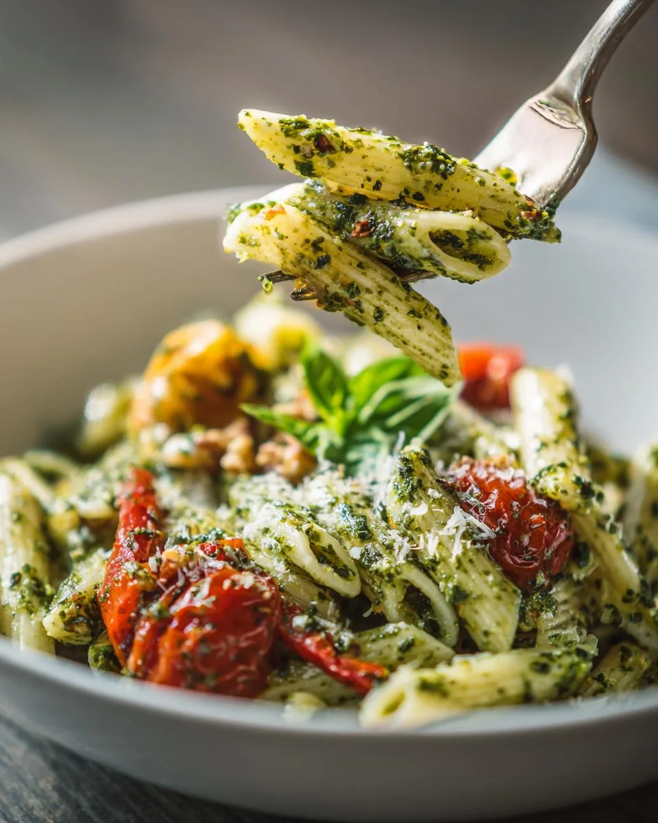 Walnut Pesto Pasta Salad Recipe - detail 1