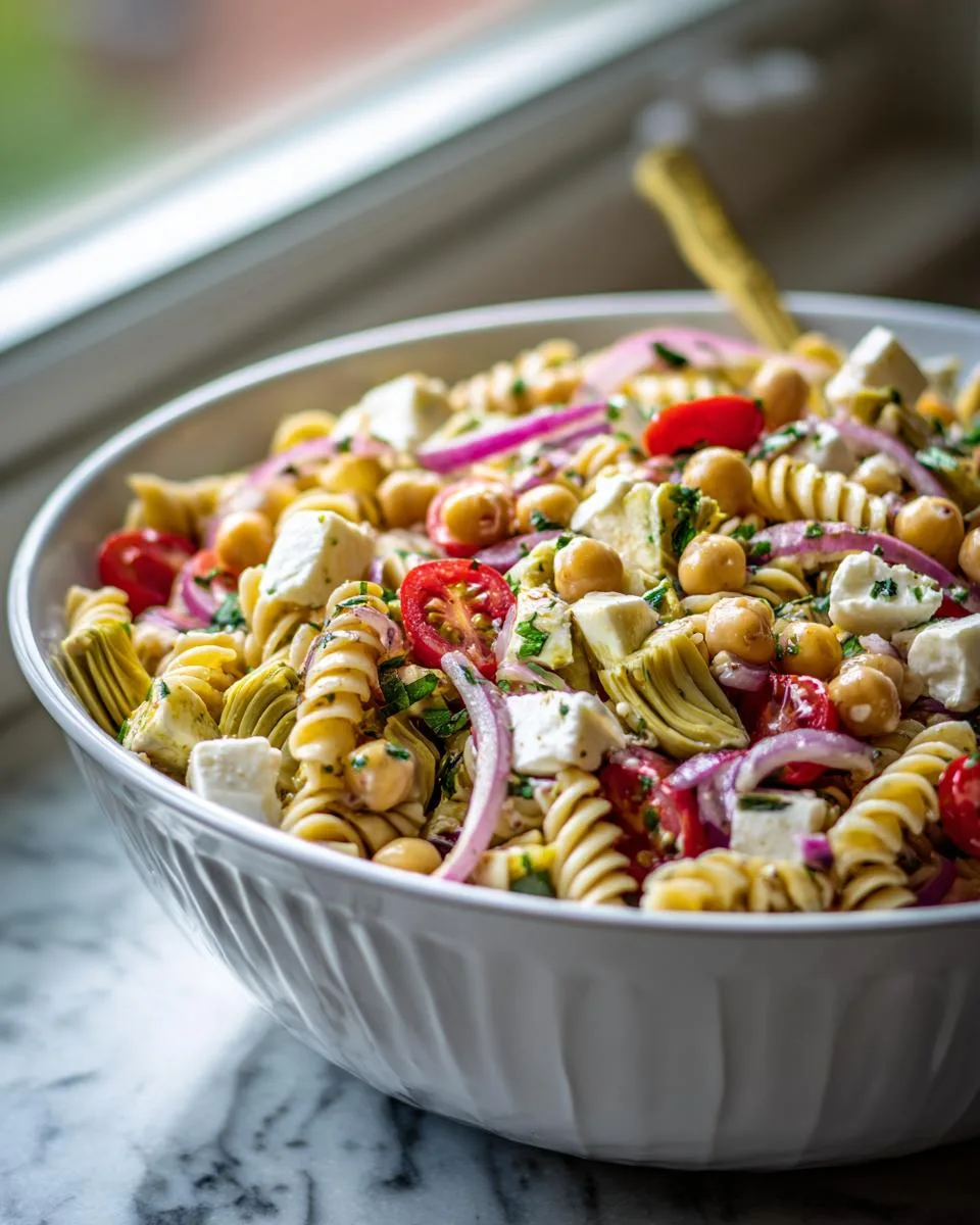 Artichoke Chickpea Pasta Salad Recipe - detail 2