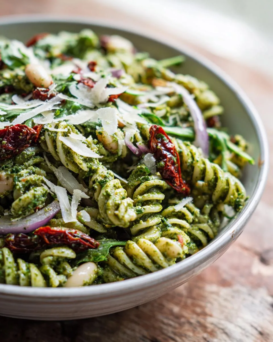 Arugula Lemon Pesto Pasta Salad - detail 2