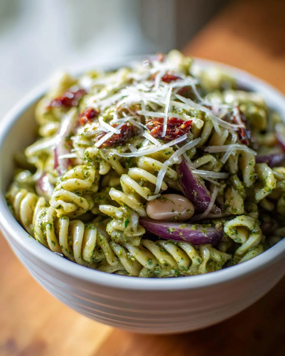 Arugula Lemon Pesto Pasta Salad - detail 3