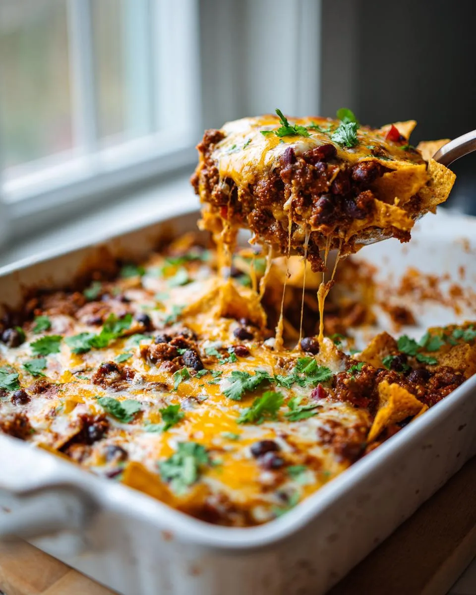 Beef Black Bean Nacho Casserole - detail 1