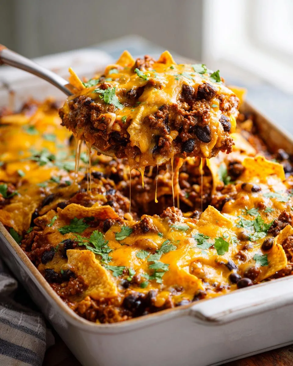 Beef Black Bean Nacho Casserole - detail 2