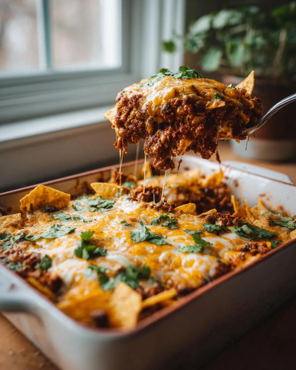 Beef Black Bean Nacho Casserole - detail 3