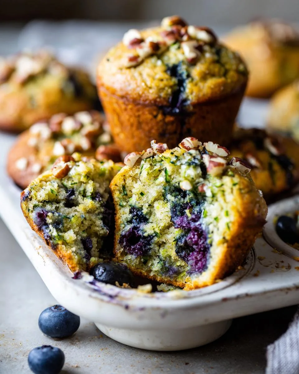 Blueberry Zucchini Muffins - detail 2