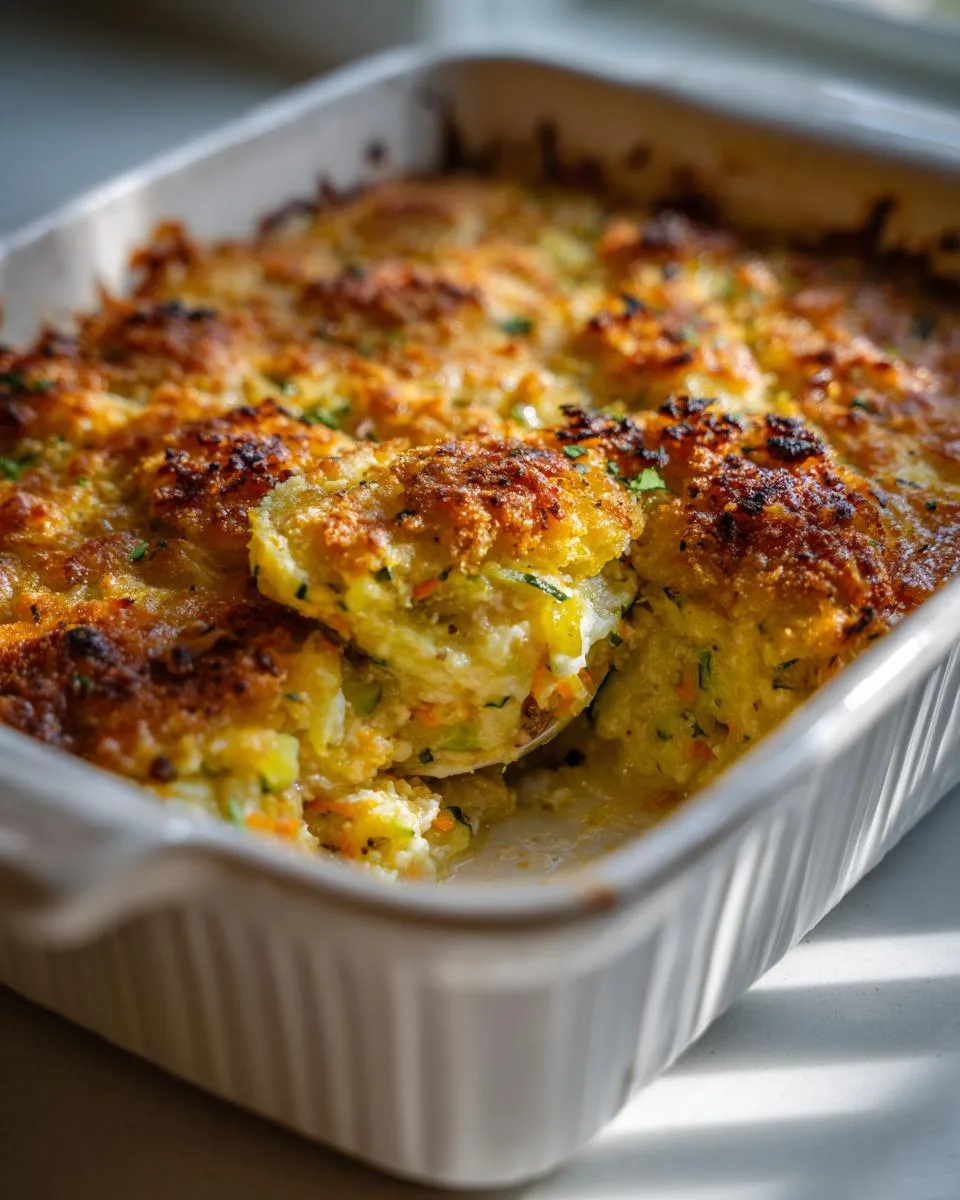 Calico Summer Squash Casserole - detail 1