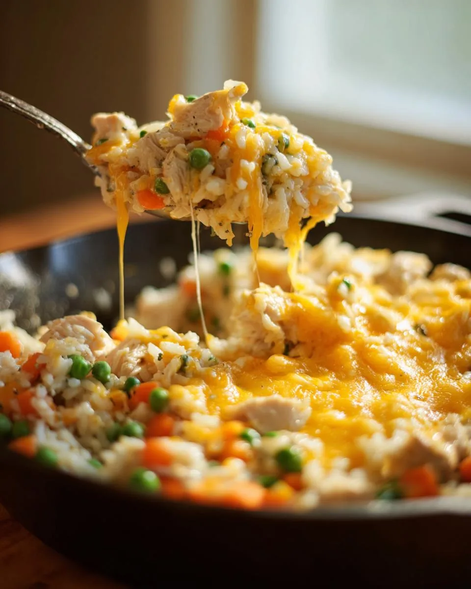 Cheesy Chicken Rice Skillet - detail 3