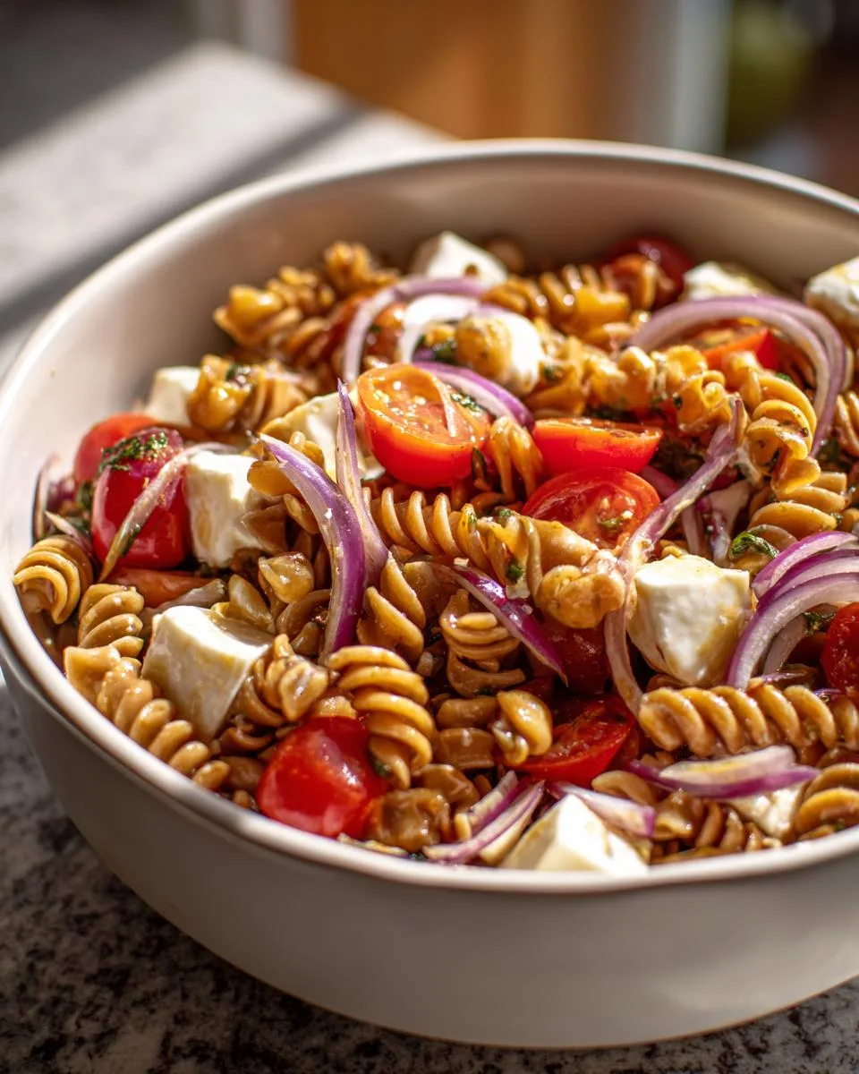 Chickpea Mozzarella Pasta Salad Recipe - detail 3
