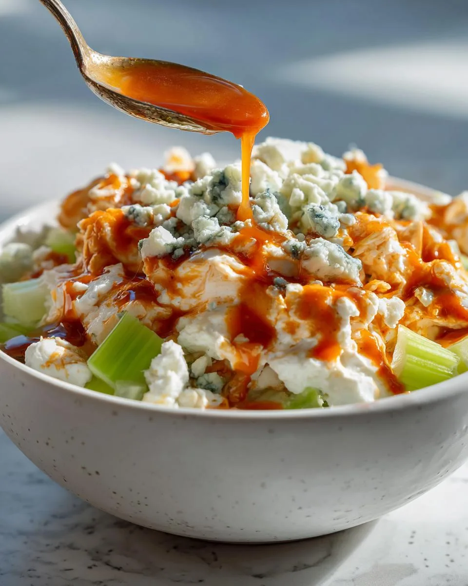 Cottage Cheese Buffalo Chicken Salad - detail 3