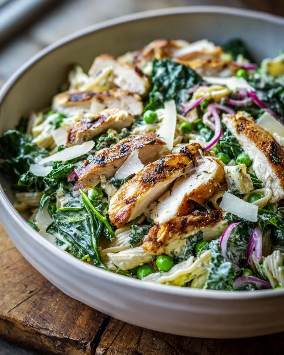 Cottage Cheese Caesar Chicken Salad - detail 3